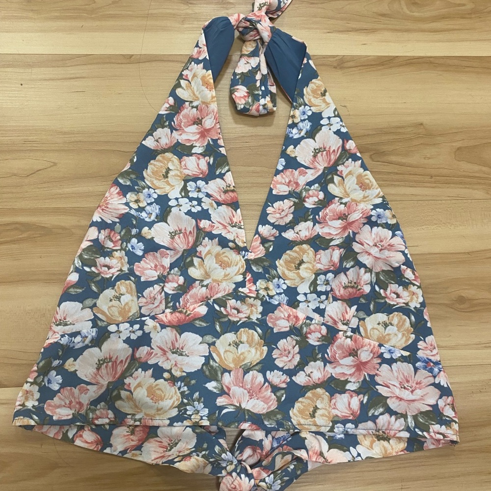 A&F floral skirt set